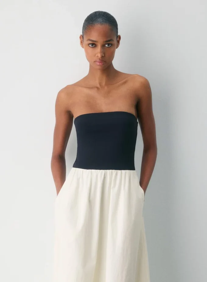 Robe fluide en popeline