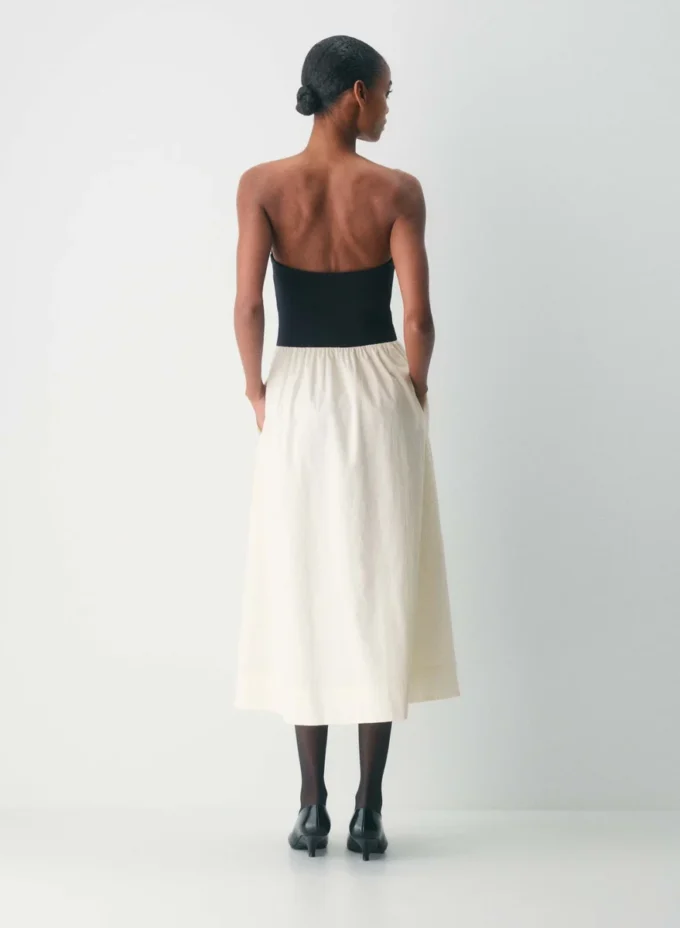 Robe fluide en popeline