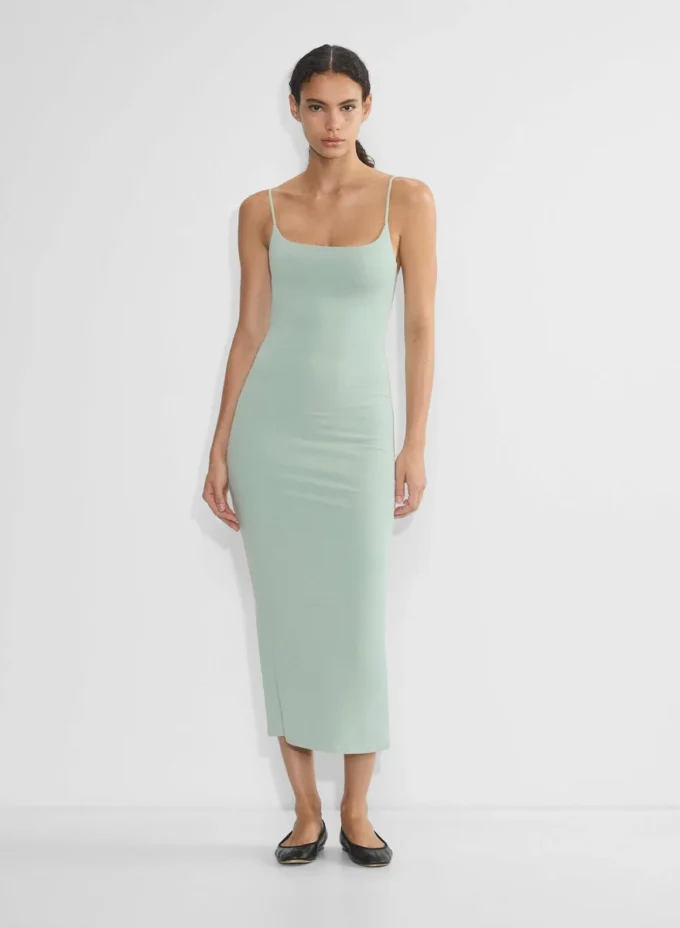 Robe longue décontractée à bretelles