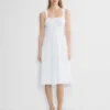 Robe midi en popeline Martine
