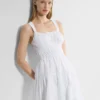 Robe midi en popeline Martine
