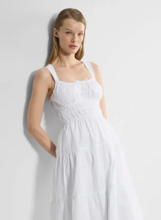 Robe midi en popeline Martine