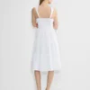 Robe midi en popeline Martine