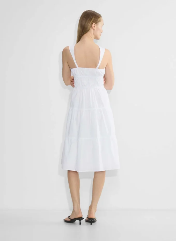 Robe midi en popeline Martine