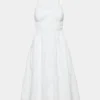 Robe midi en popeline Martine