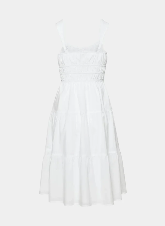 Robe midi en popeline Martine