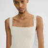 Robe midi en satin fendue des années 90
