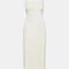 Robe midi en satin fendue des années 90