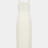 Robe midi en satin fendue des années 90