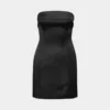 Robe tube en satin chatoyant