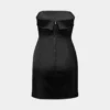 Robe tube en satin chatoyant