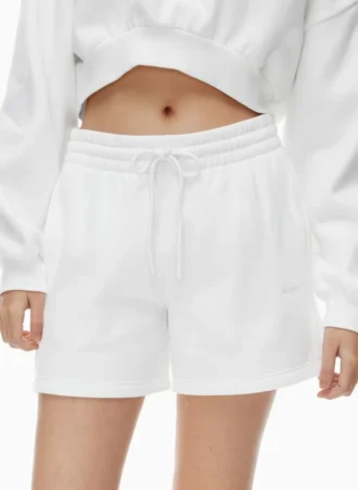 Short boyfriend mi-cuisse en molleton douillet