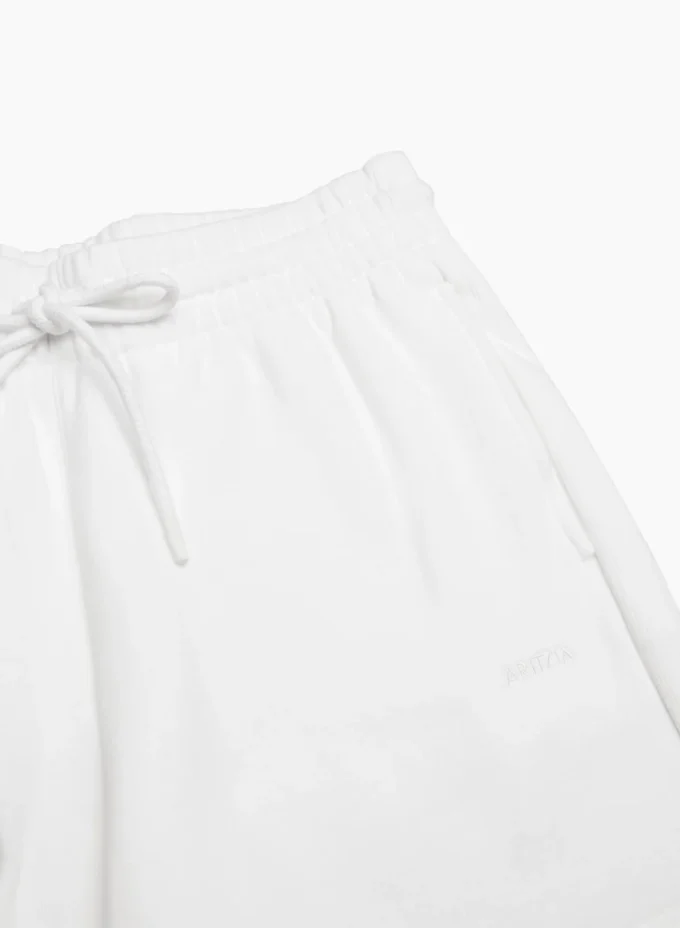 Short boyfriend mi-cuisse en molleton douillet