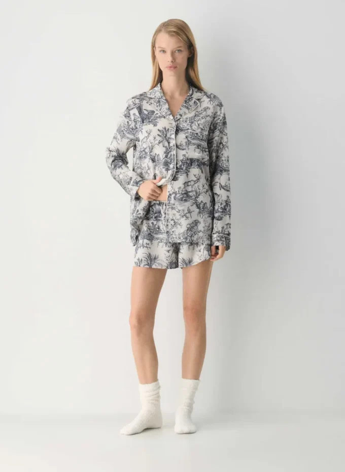 Short de pyjama en soie Nightside
