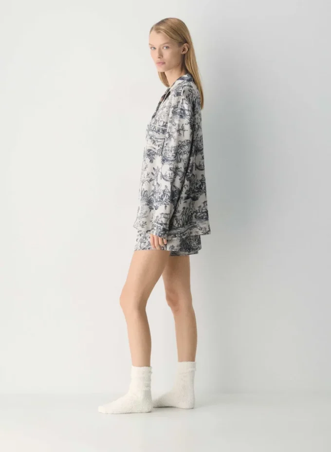 Short de pyjama en soie Nightside