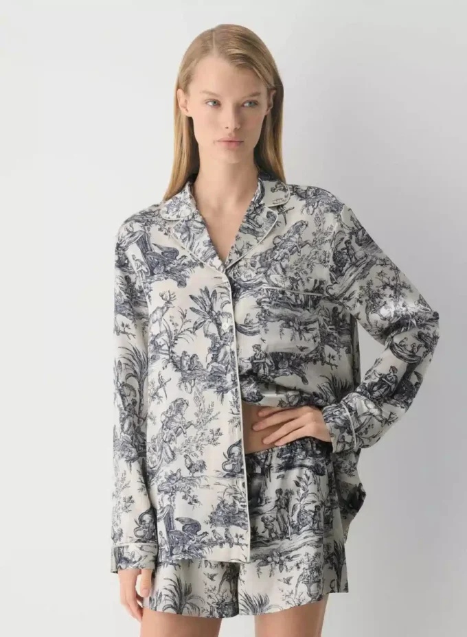 Short de pyjama en soie Nightside