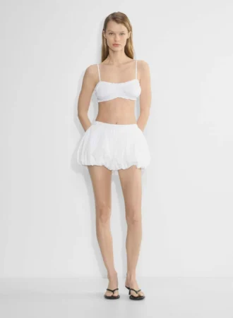 Short en popeline soufflée