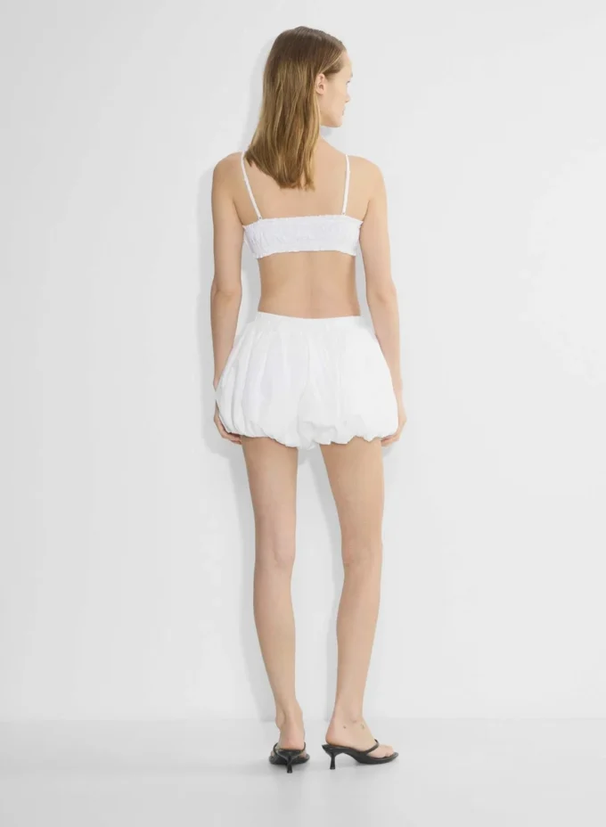 Short en popeline soufflée