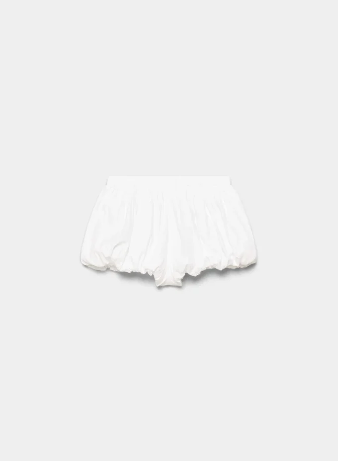 Short en popeline soufflée