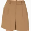 Short plissé mi-cuisse