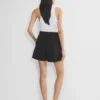 Short plissé mi-cuisse