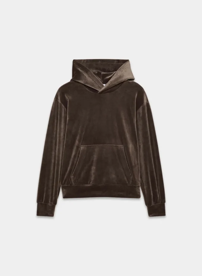 Sweat à capuche en velours Audrina