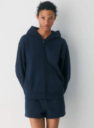 Sweat à capuche Perfect Zip en molleton douillet