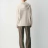 Sweat à capuche zippé en laine mérinos Heritage Knit