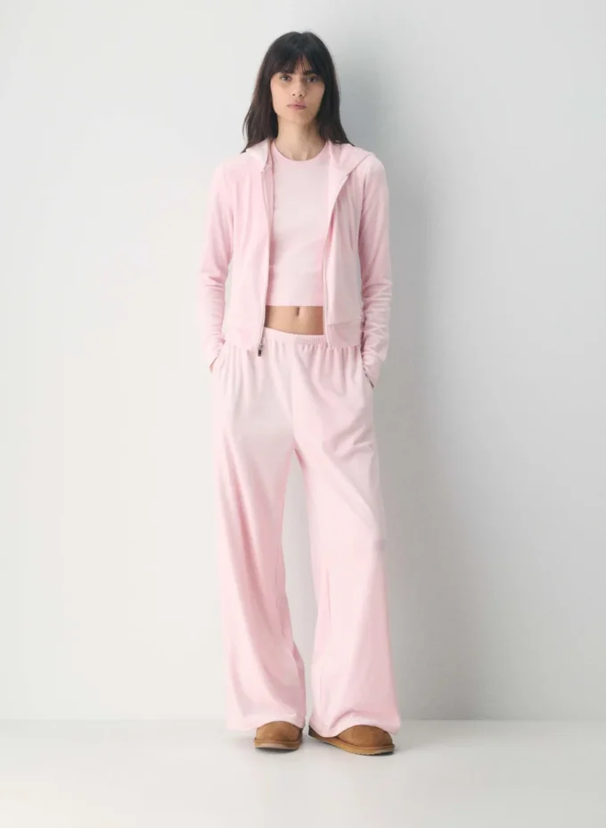 Sweat à capuche zippé Nicole Velour