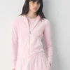 Sweat à capuche zippé Nicole Velour