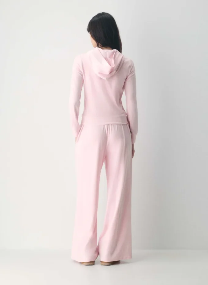 Sweat à capuche zippé Nicole Velour