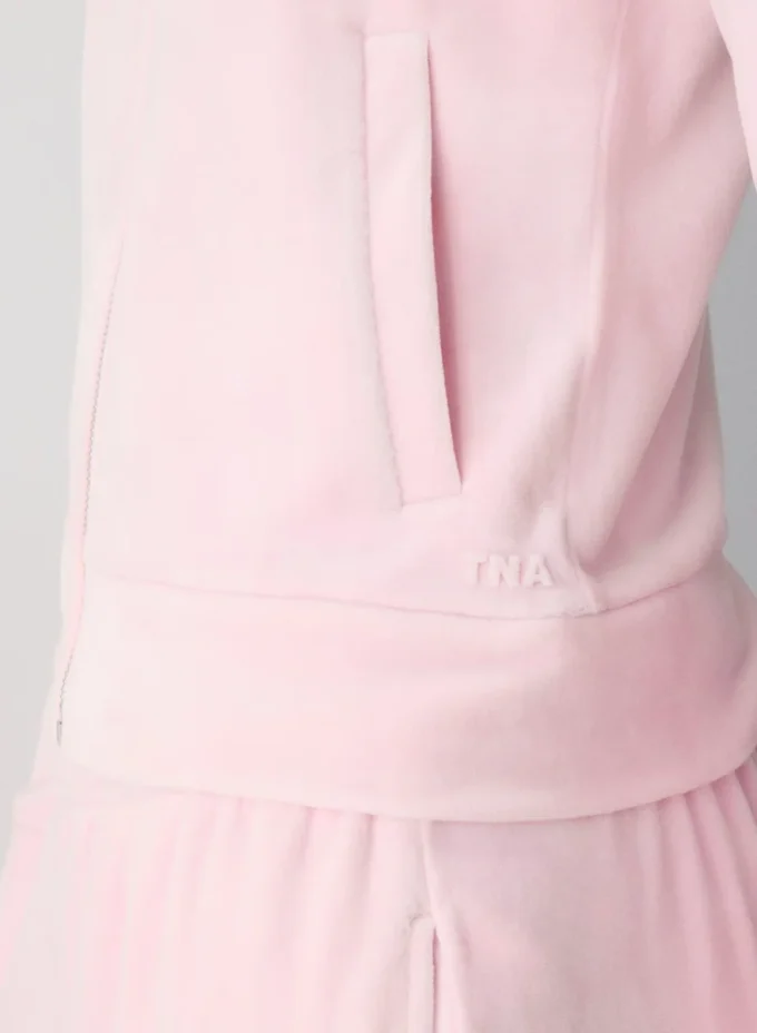 Sweat à capuche zippé Nicole Velour