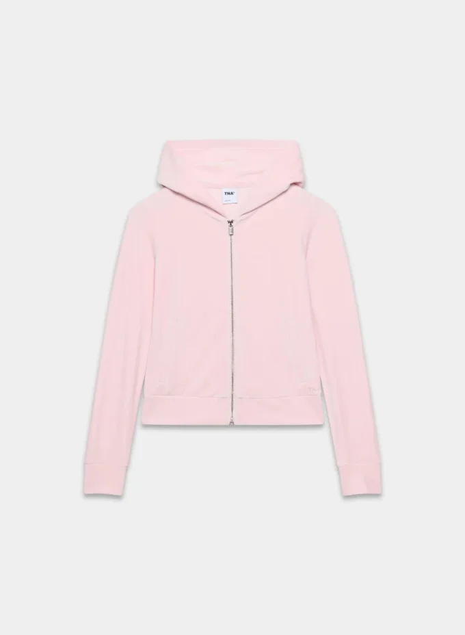 Sweat à capuche zippé Nicole Velour