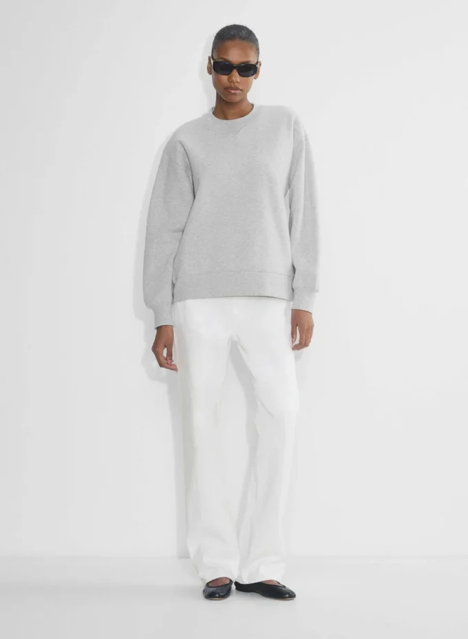 Sweat-shirt boyfriend en molleton douillet