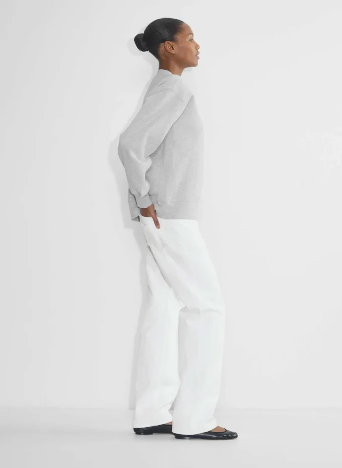 Sweat-shirt boyfriend en molleton douillet