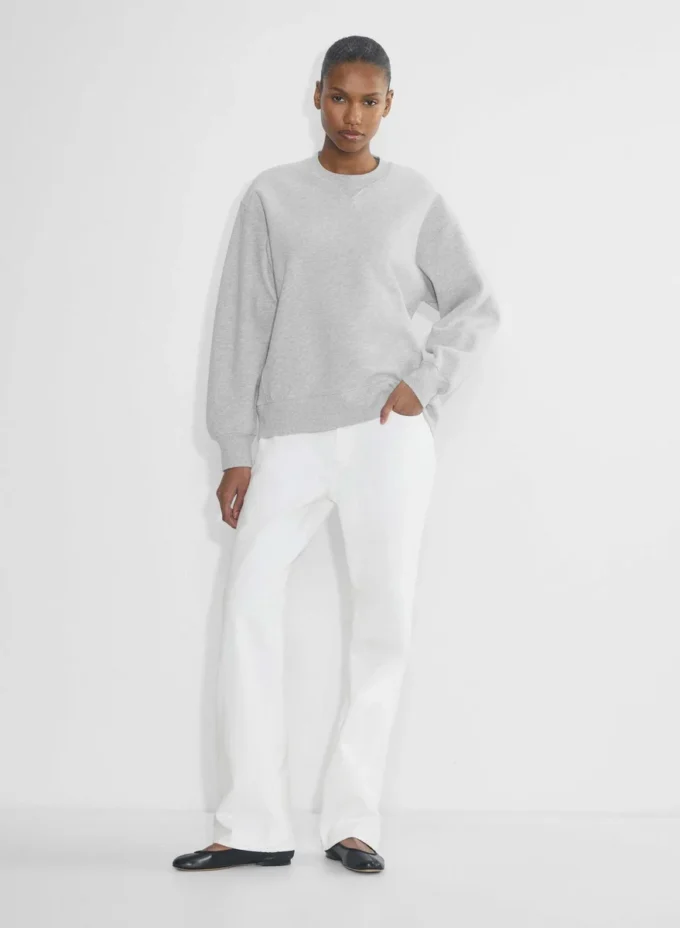 Sweat-shirt boyfriend en molleton douillet