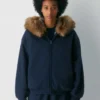 Sweat-shirt à capuche oversize en molleton confortable avec grande fermeture éclair