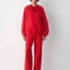 Sweat-shirt à capuche oversize en molleton confortable avec grande fermeture éclair