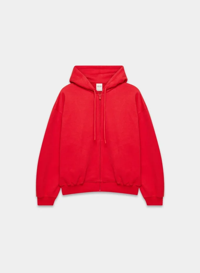 Sweat-shirt à capuche oversize en molleton confortable avec grande fermeture éclair