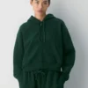 Sweat-shirt à capuche zippé boyfriend en molleton douillet