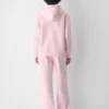 Sweat-shirt à capuche zippé boyfriend en molleton douillet