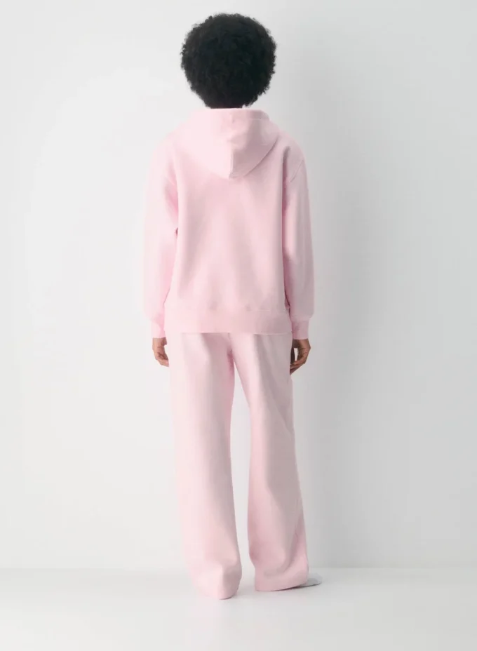 Sweat-shirt à capuche zippé boyfriend en molleton douillet