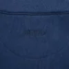 Sweat-shirt confortable en molleton boyfriend court à demi-zip
