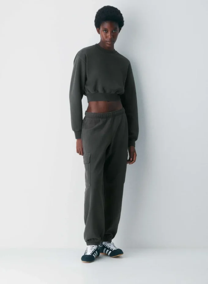 Sweat-shirt court Perfect Crew en molleton douillet
