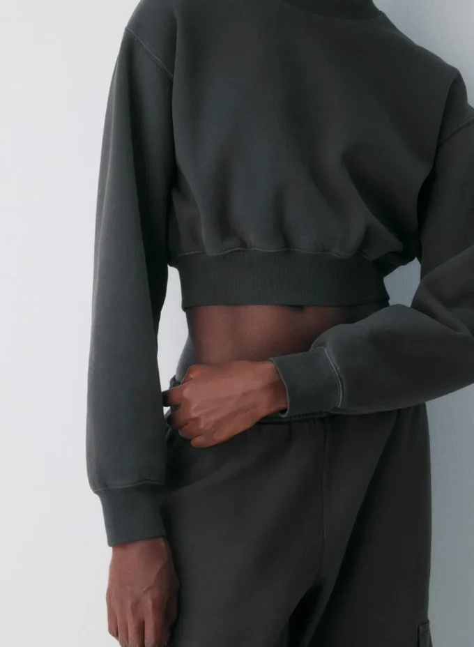 Sweat-shirt court Perfect Crew en molleton douillet