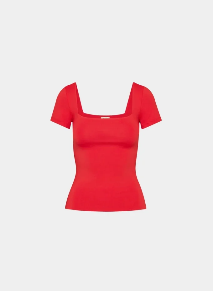 T-shirt à encolure carrée Original Contour
