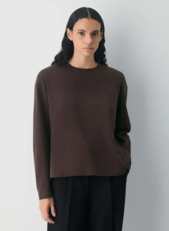 T-shirt à manches longues en coton InterLock