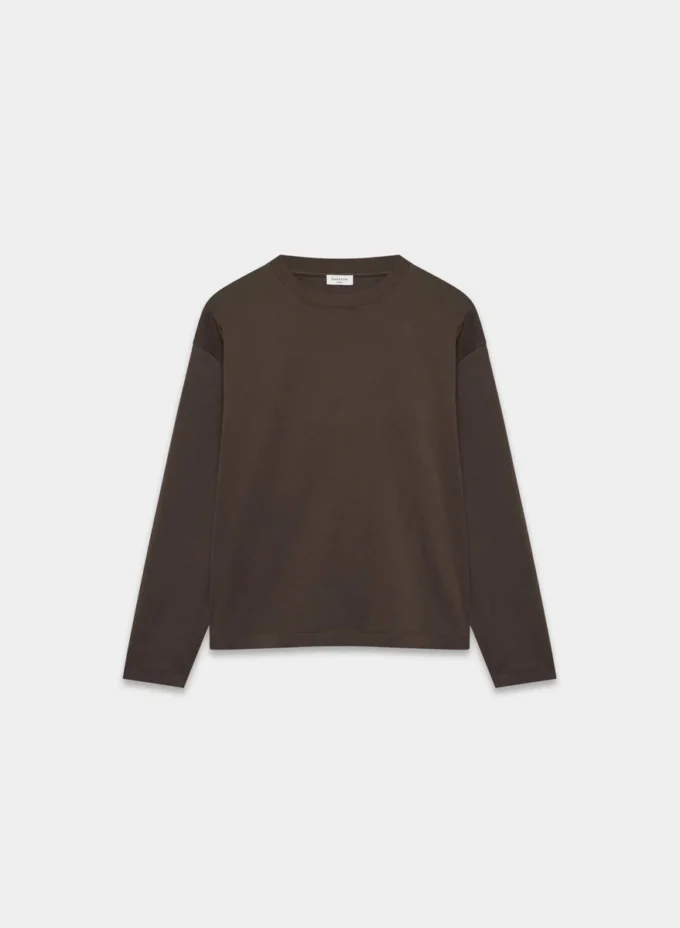 T-shirt à manches longues en coton InterLock