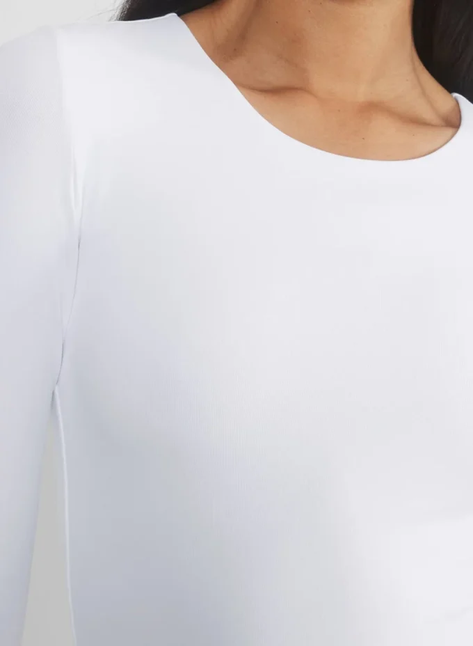 T-shirt à manches longues et col rond Original Contour