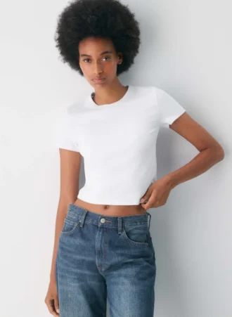 T-shirt à petites côtes BestHug™